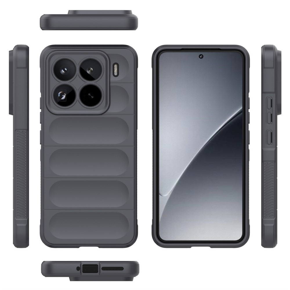 Rugg tartós zselés tok Xiaomi 15 Pro - sötétszürke