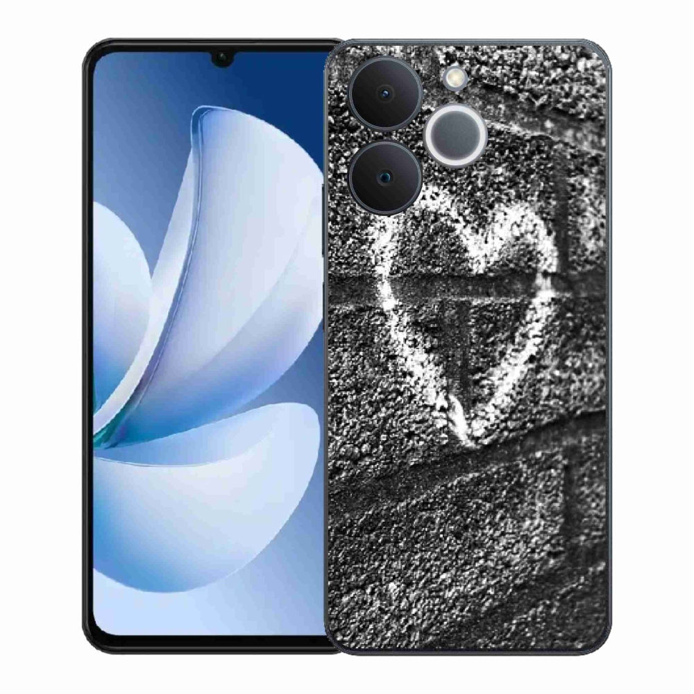 Zselés borítás mmCase a Realme Note 70T-hez - szív a falon