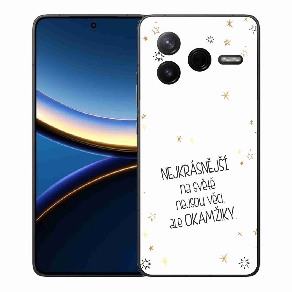 Gél borítás mmCase a Xiaomi Poco F7 Pro számára - idézem 4 fehér háttér