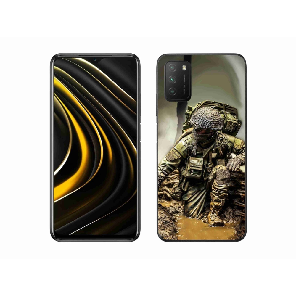 Gél borítás mmCase a Xiaomi Poco M3-hoz - katona
