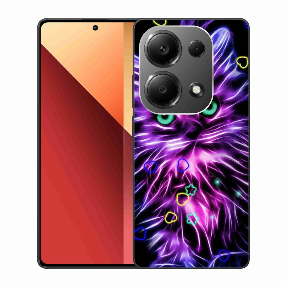 Gél borítás mmCase a Xiaomi Redmi Note 13 Pro 4G/Poco M6 Pro számára - absztrakt macska