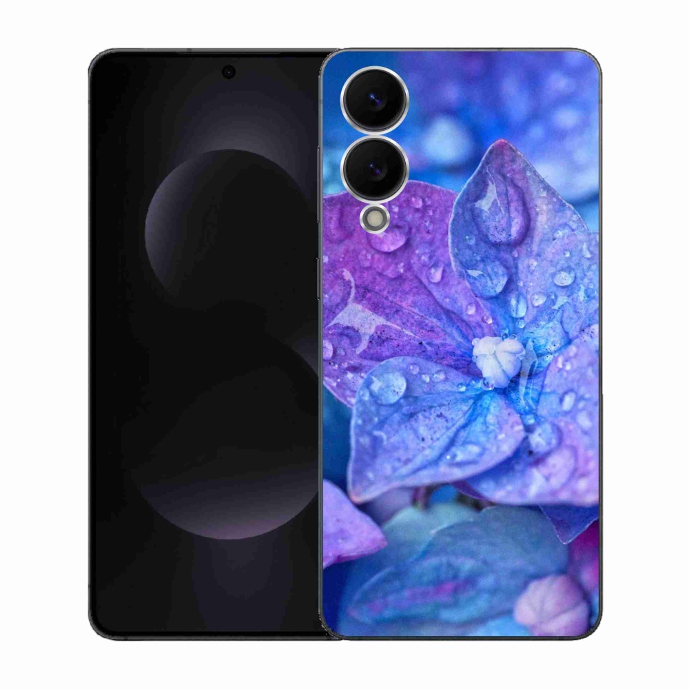 Gél borítás mmCase Samsung Galaxy S25 Edge készülékhez - lila virág