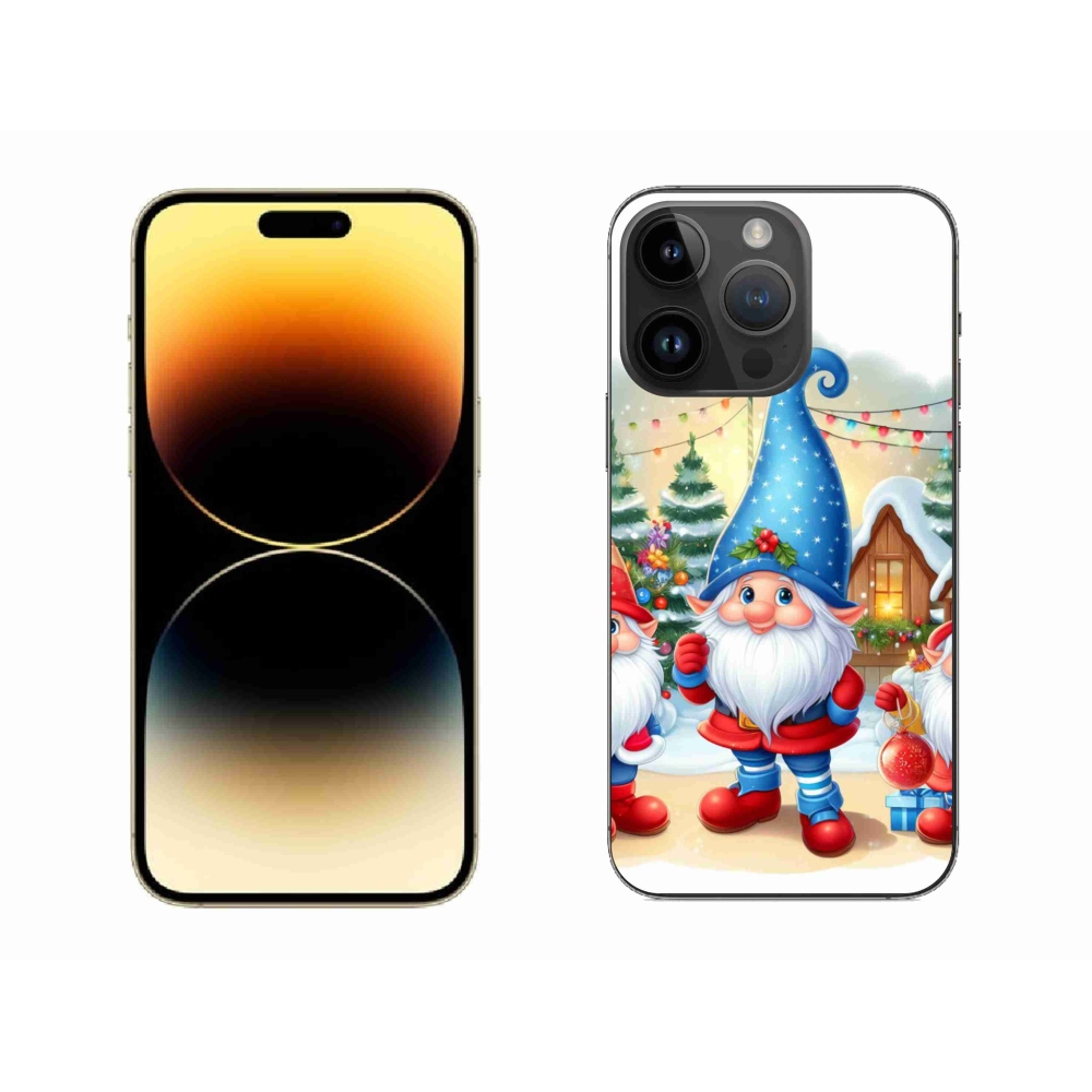 Zselés borítás mmCase iPhone 14 Pro Max készülékhez - Karácsonyi manók