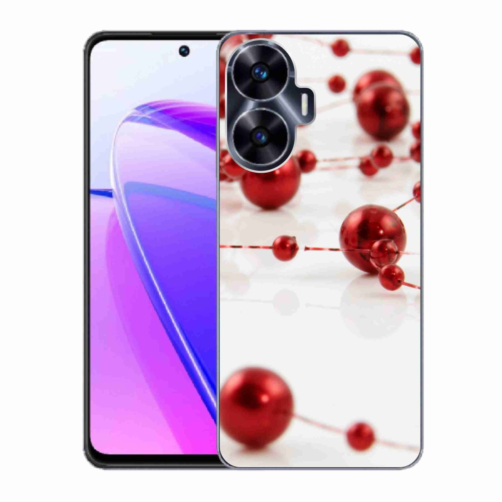 Gél borító mmCase a Realme C55 készülékhez - karácsonyi lánc