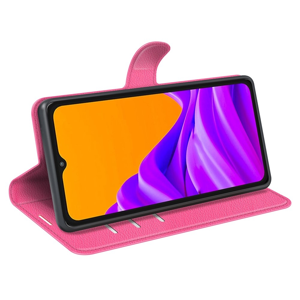 Litchi könyv tok Samsung Galaxy Xcover 7 Pro készülékhez - rózsaszínű