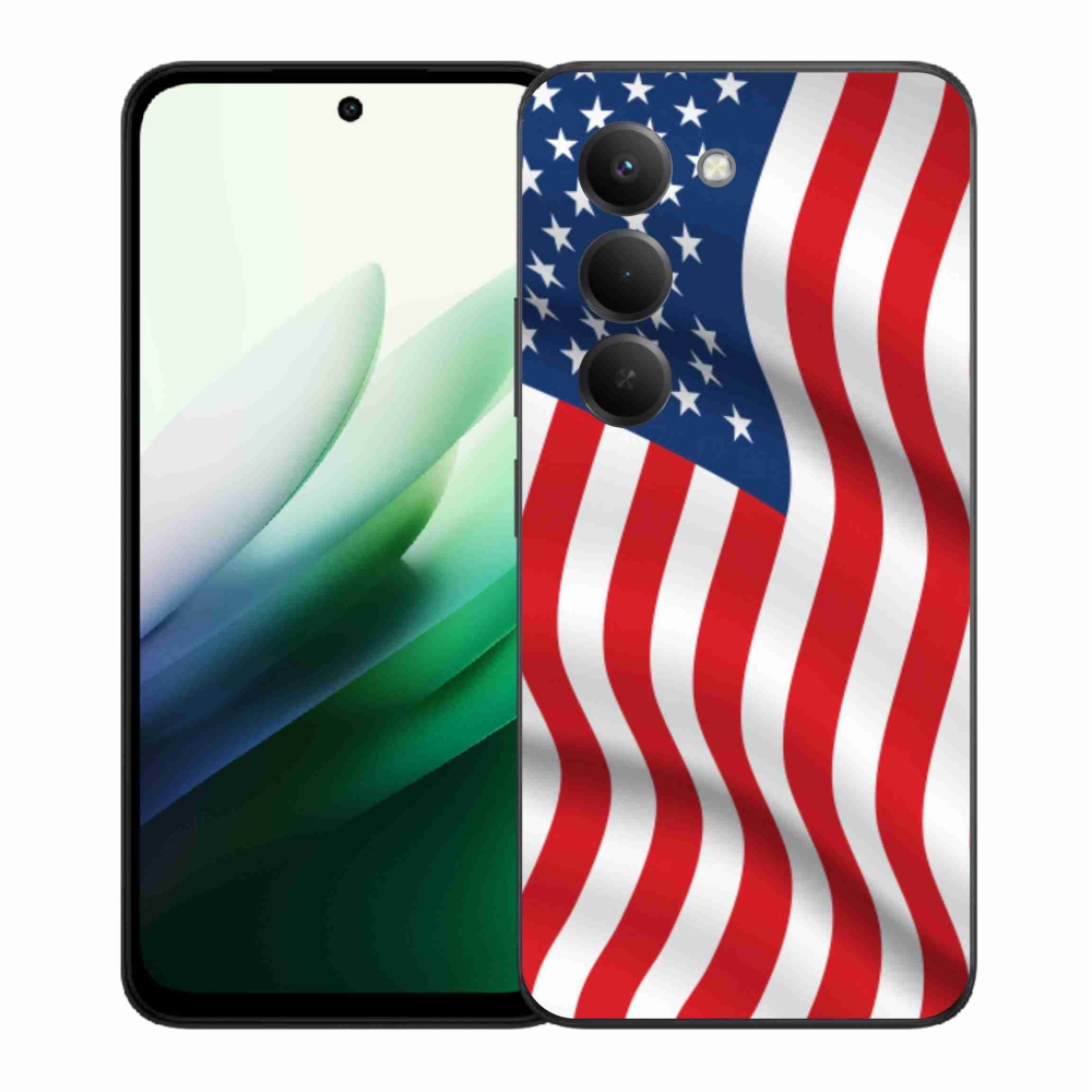 Gél borítás mmCase a Xiaomi Redmi 15 5G számára - amerikai zászló
