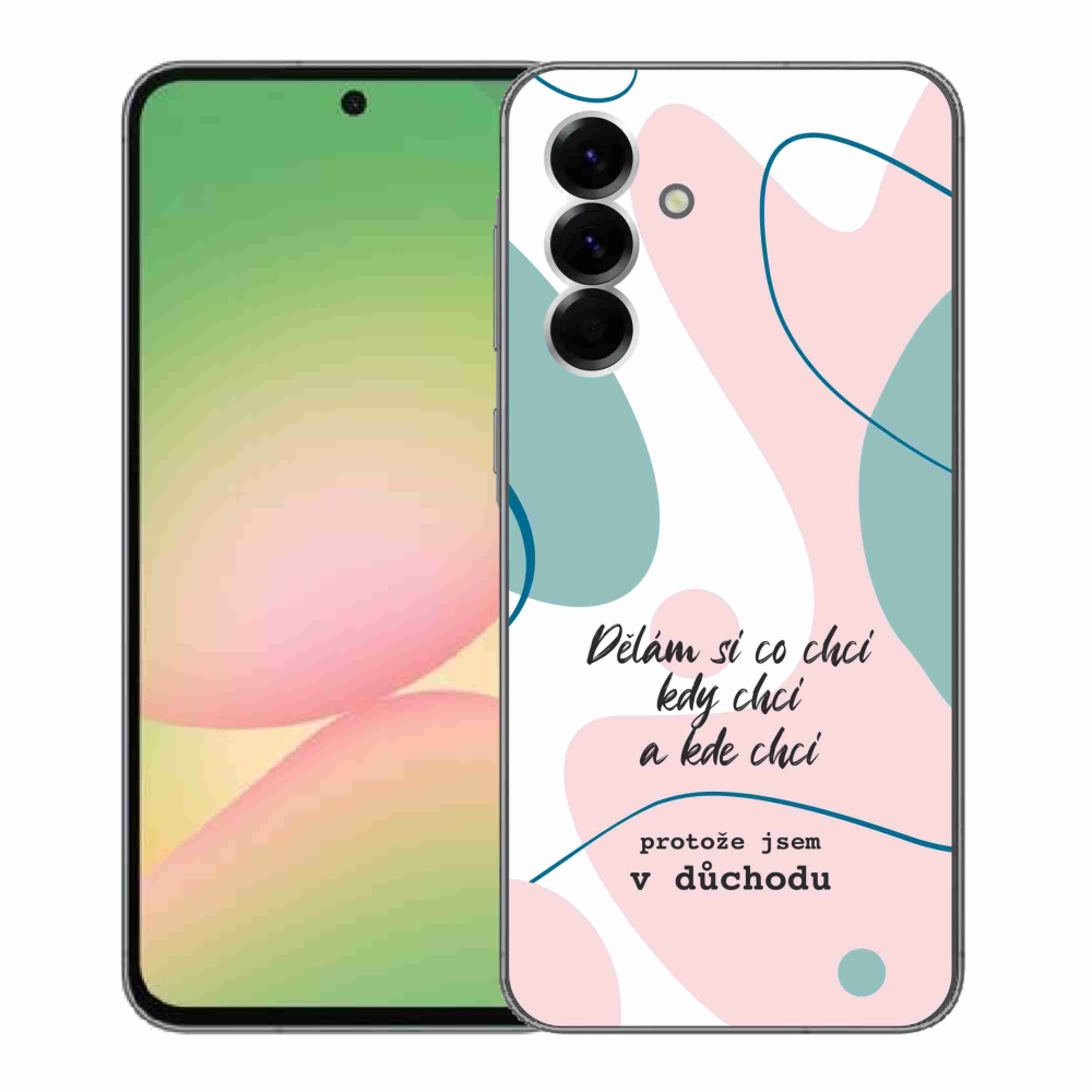 Gél borító mmCase Samsung Galaxy A56 5G - vicces szöveg 10 fehér háttér