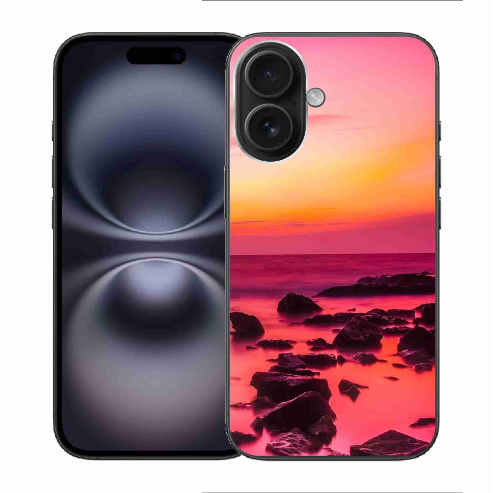 Zselés borítás mmCase iPhone 16 készülékhez - tenger és ragyogás