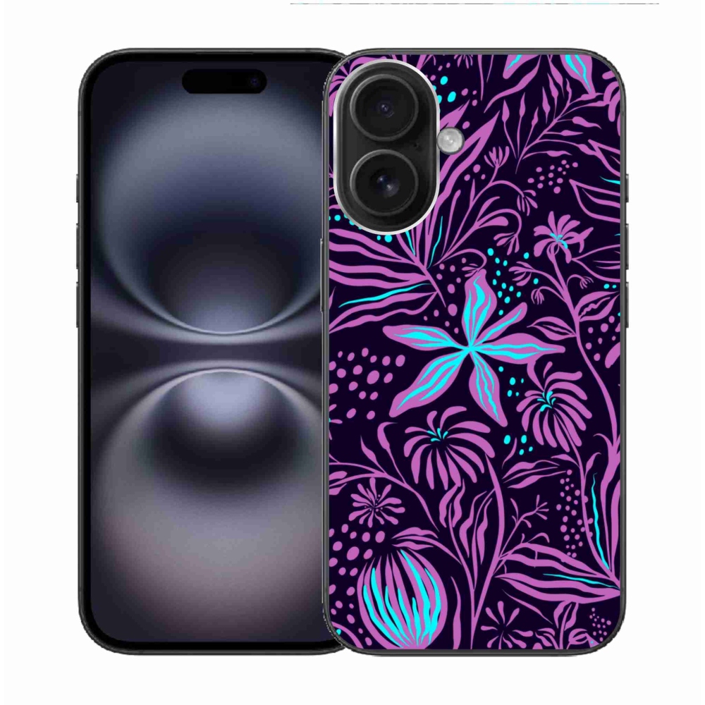 Zselés borítás mmCase iPhone 16-hoz - virágok 2