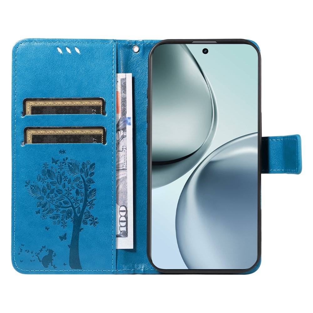 Fák könyvtáska a Realme 14 Pro+ 5G számára - kék