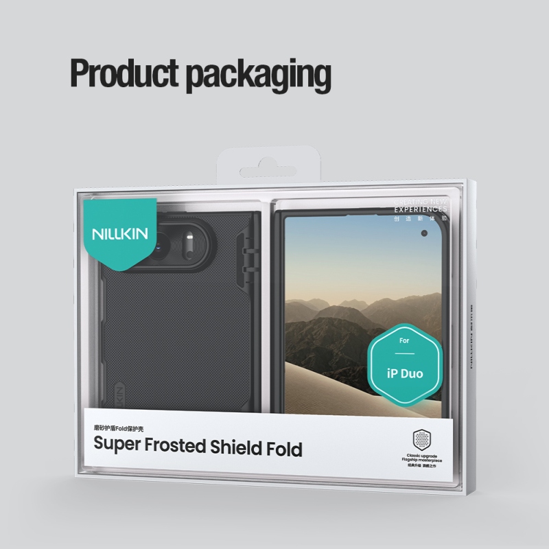 Nillkin Super Frosted FOLD mágneses hátlap az Apple iPhone Duo Black készülékhez