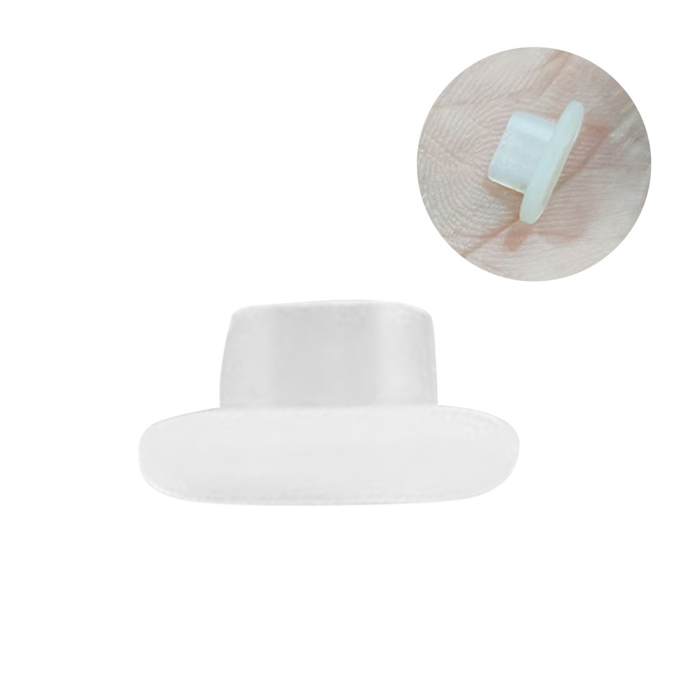 Szilikon porvédő sapka micro USB porthoz/világításhoz - átlátszó