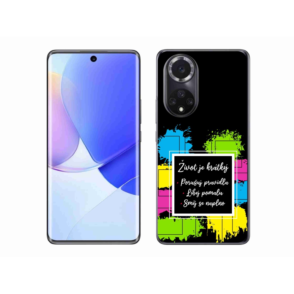 Gél borítás mmCase a Huawei Nova 9 - idézet 5 fekete háttérrel
