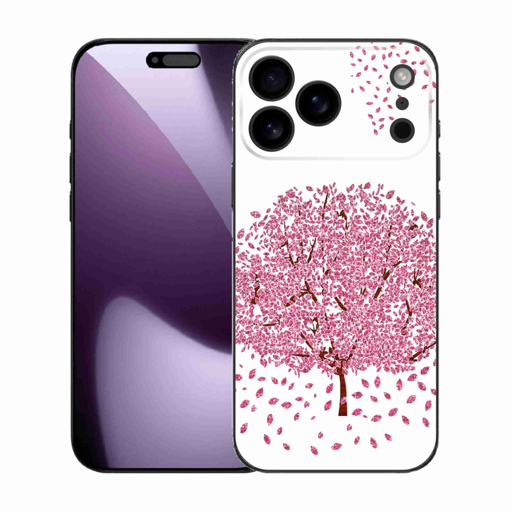 Zselés borítás mmCase iPhone 17 Pro Max készülékhez - rajzfilmfa levelekkel