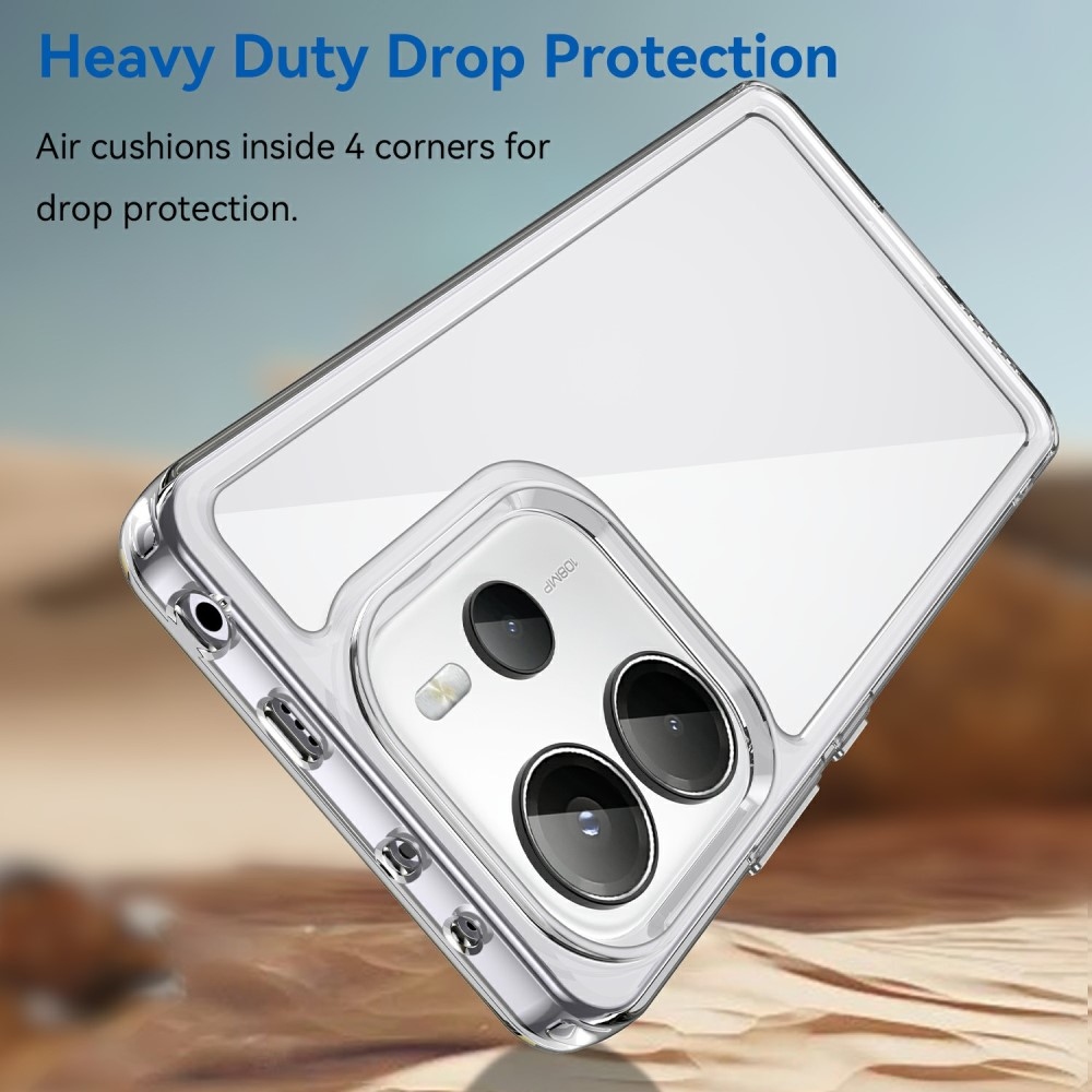 Gél tok kemény hátlappal Xiaomi Redmi Note 14-hez - szürke