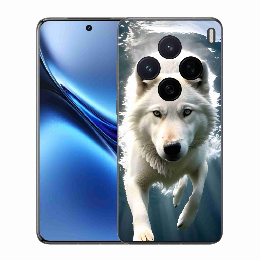 Zselés borítás mmCase a Vivo X200 5G készülékhez - fehér farkas