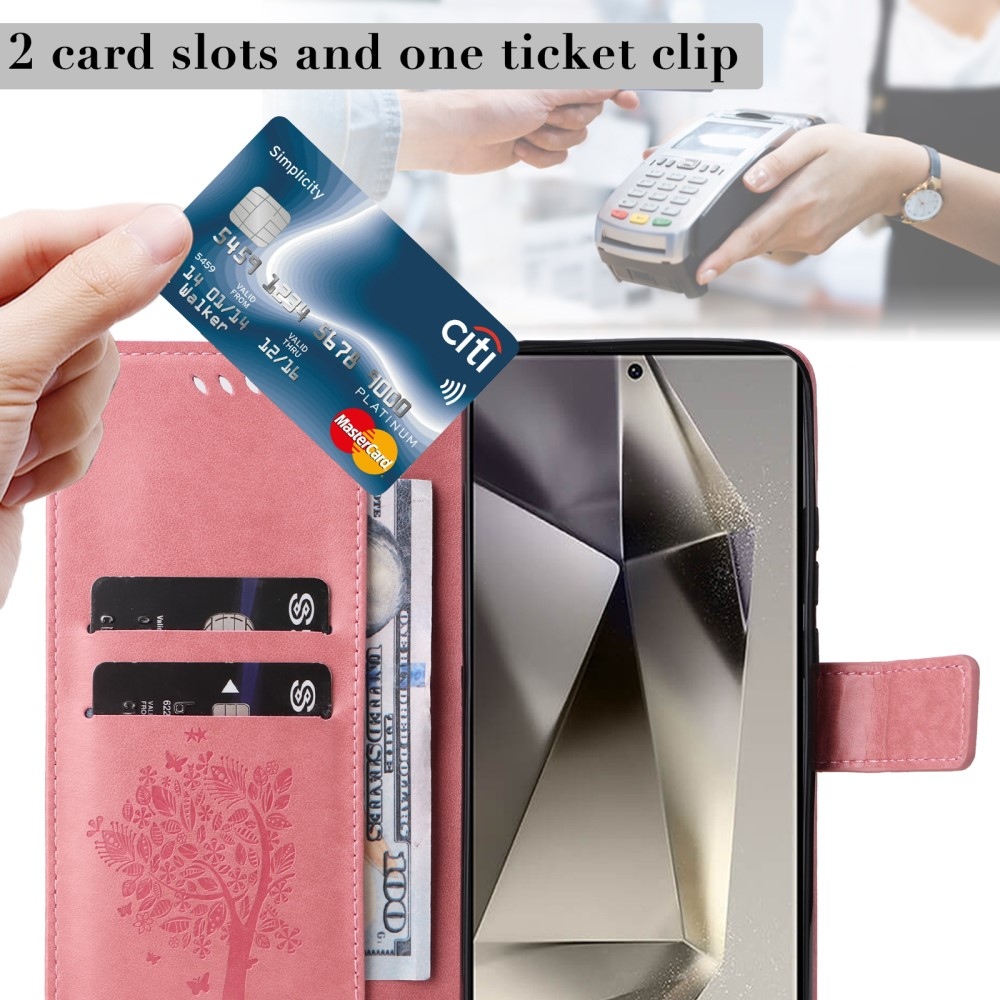 Fák könyve tok Samsung Galaxy S25 Ultra - rózsaszín