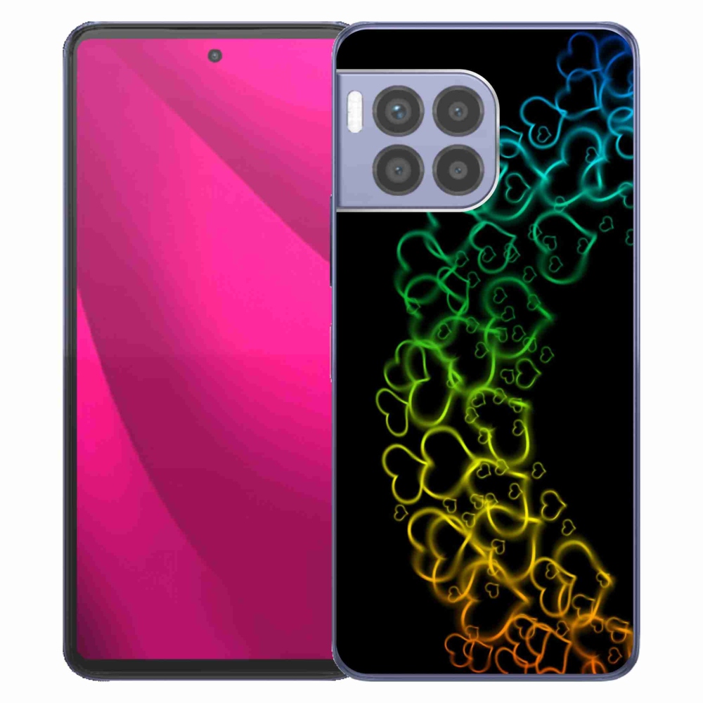 Zselés borítás mmCase a T-Mobile T Phone 2 Pro készülékhez - színes szívek