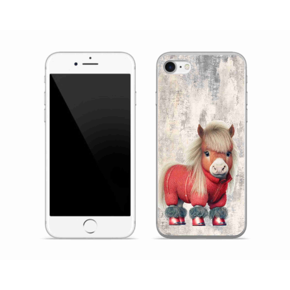 Zselés borítás mmCase iPhone SE (2022) - póni pulóverben