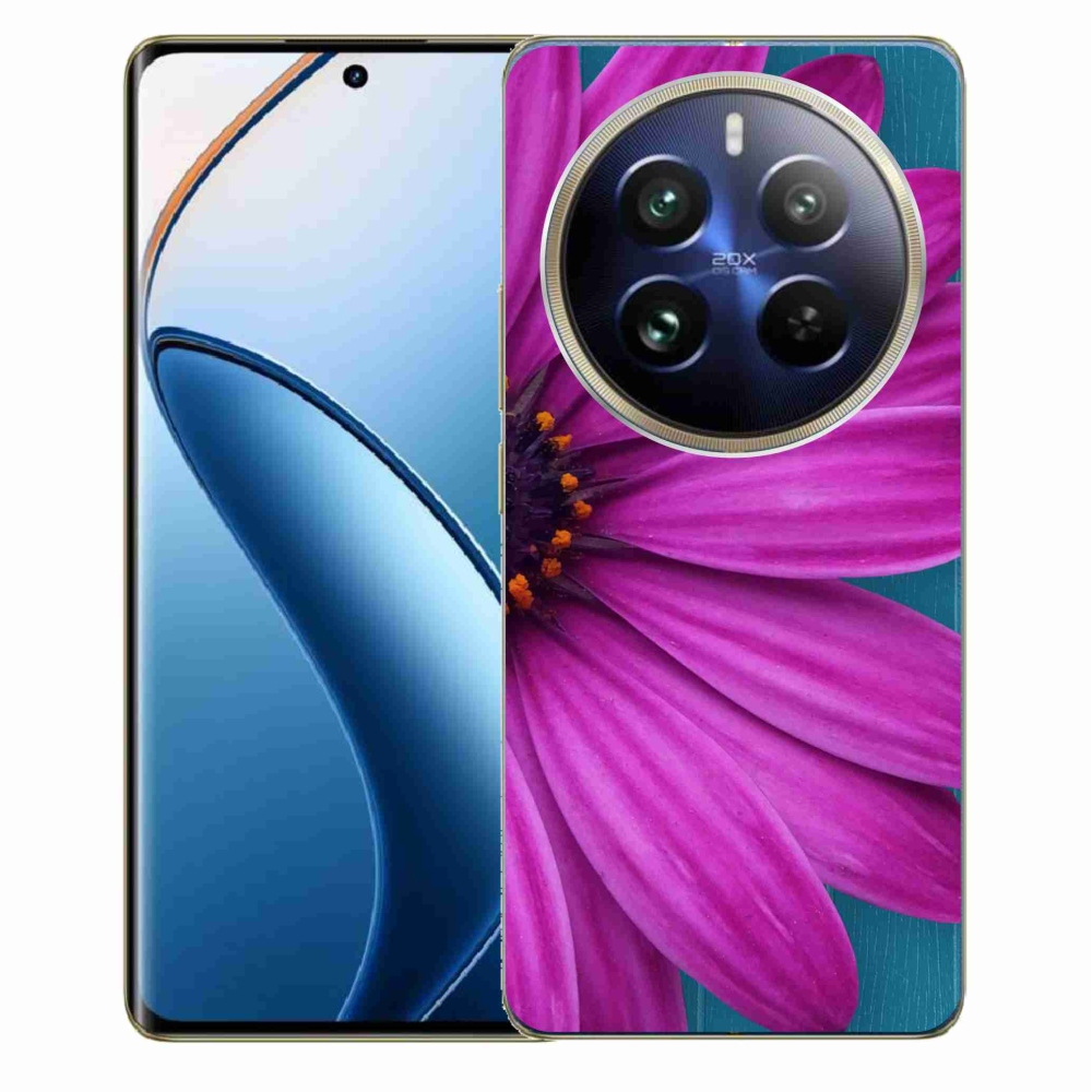 Gél tok mmCase a Realme 12 Pro 5G/12 Pro+ 5G modellhez - lila százszorszép