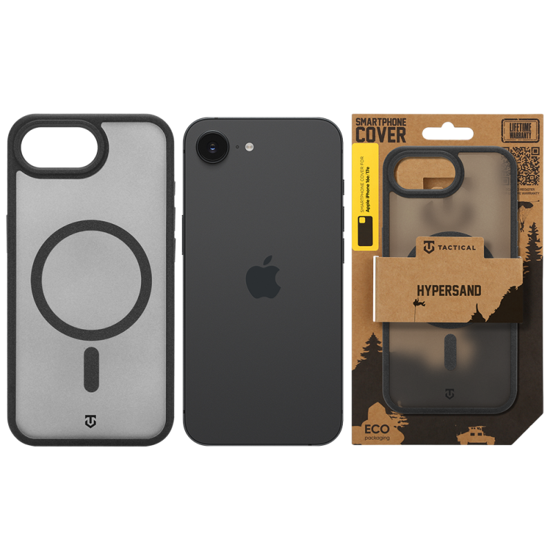 Tactical MagForce Hypersand tok az Apple iPhone 16e/17e-hez, Asphalt színben