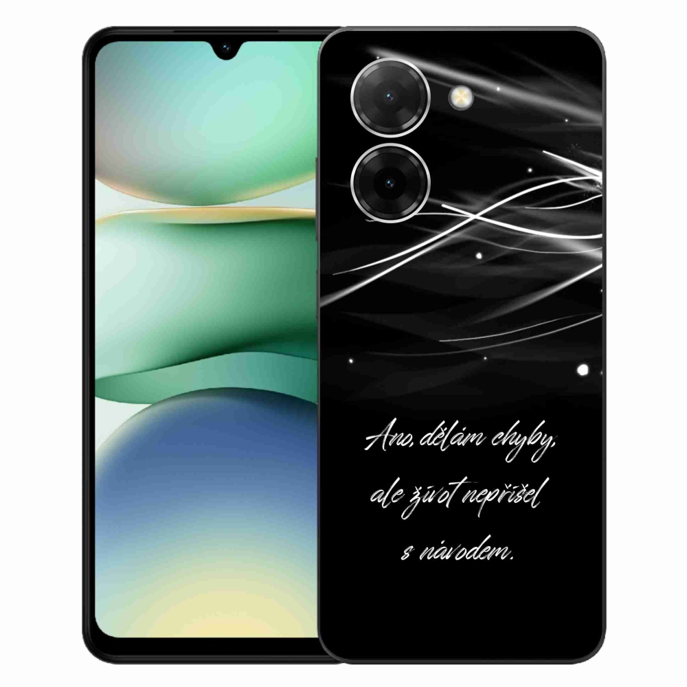 Gél borító mmCase a Xiaomi Redmi A5 (173.45x79.35x8.45mm) - idézem fekete háttérrel