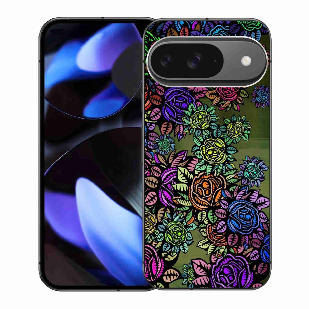 Gél borítás mmCase a Google Pixel 9/9 Pro számára - virágok 6