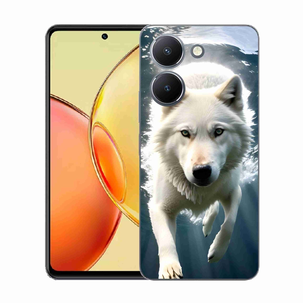 Gél védőburkolat mmCase a Vivo Y36-hoz - fehér farkas