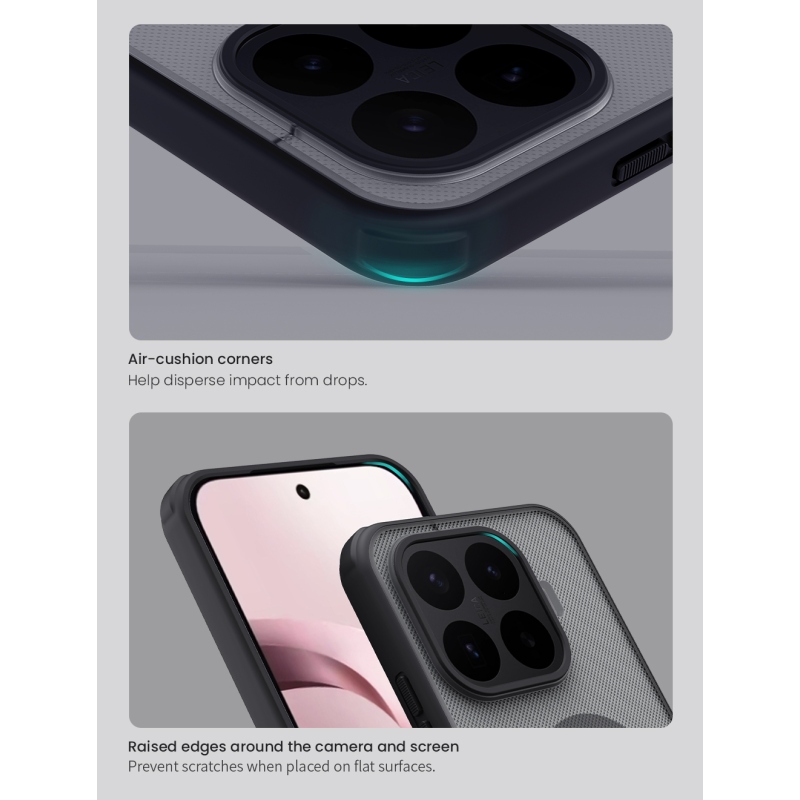 Nillkin Super Frosted PRO mágneses hátlap a Xiaomi 17T-hez, fekete