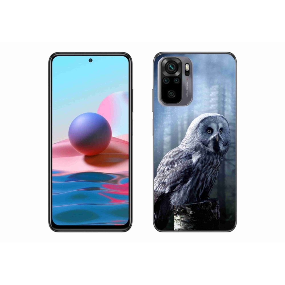 Gél borítás mmCase a Xiaomi Redmi Note 10 4G-hez - bagoly