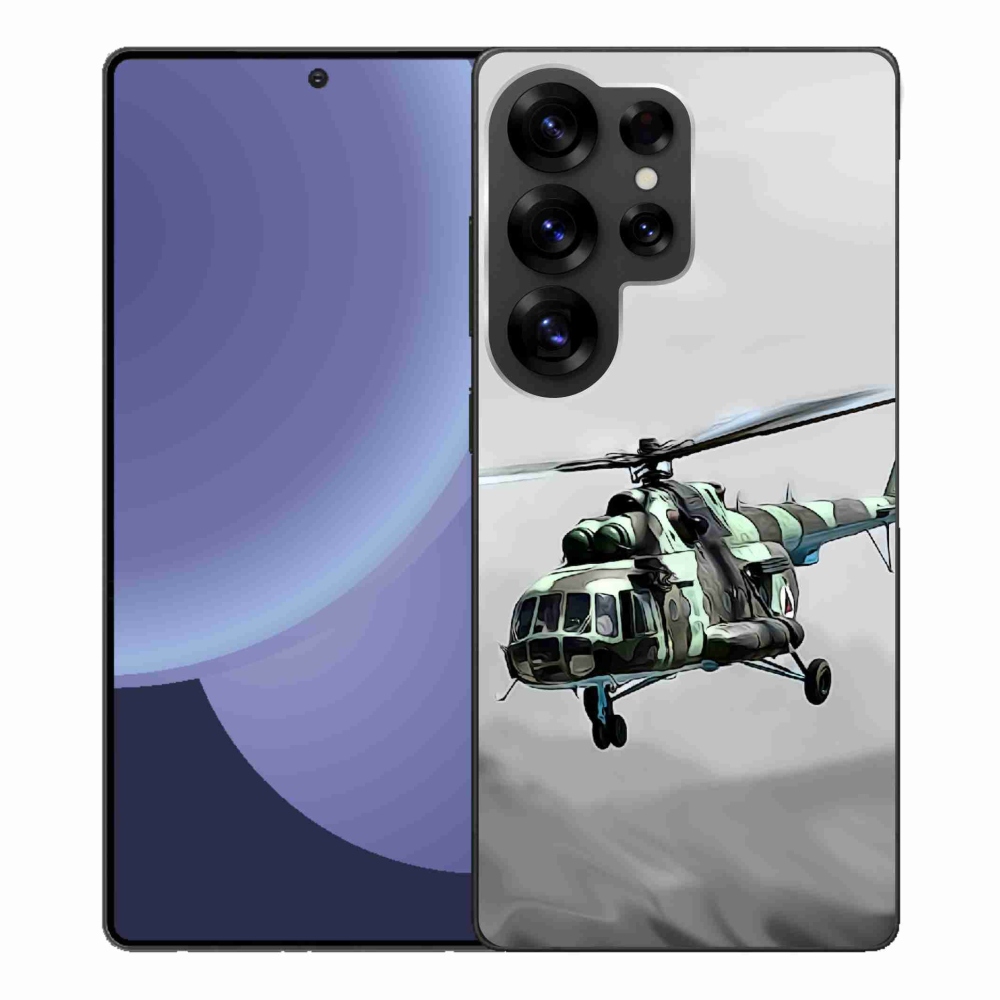 Gél borítás mmCase Samsung Galaxy S25 Ultra - katonai helikopterhez