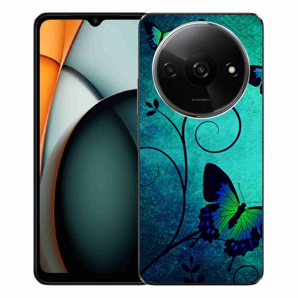 Gél borítás mmCase a Xiaomi Redmi A3-hoz - színes pillangók