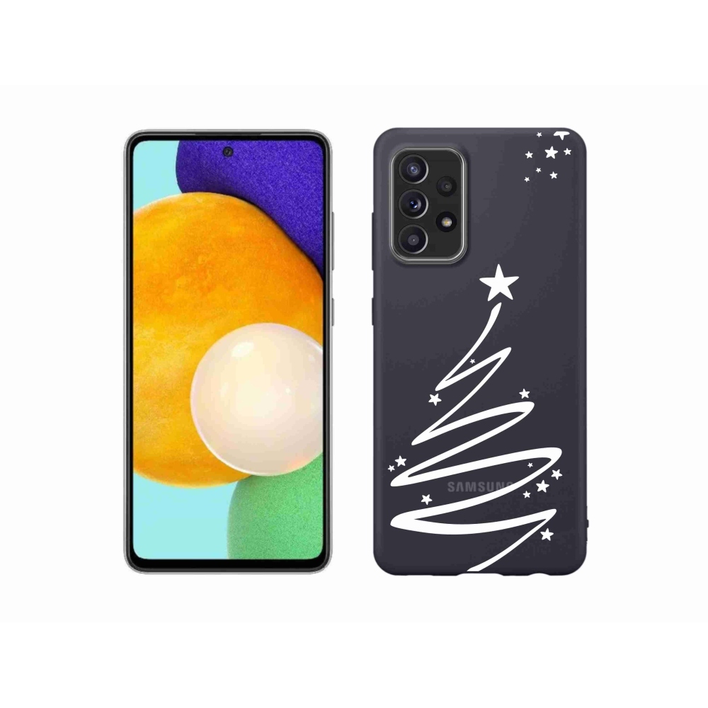 Zselés borító mmCase Samsung Galaxy A52s 5G - fehér fa átlátszó háttéren