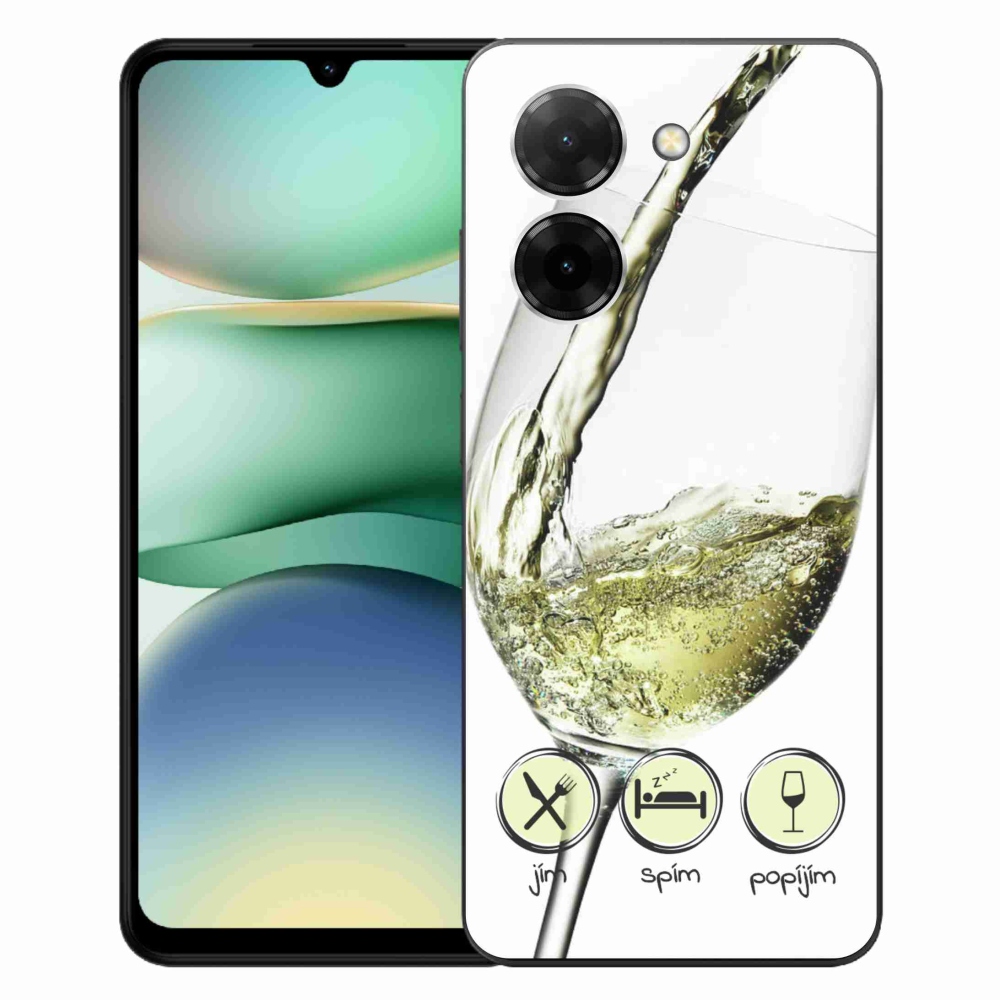 Gél borítás mmCase a Xiaomi Redmi A5 (173.45x79.35x8.45mm) - borospohár fehér