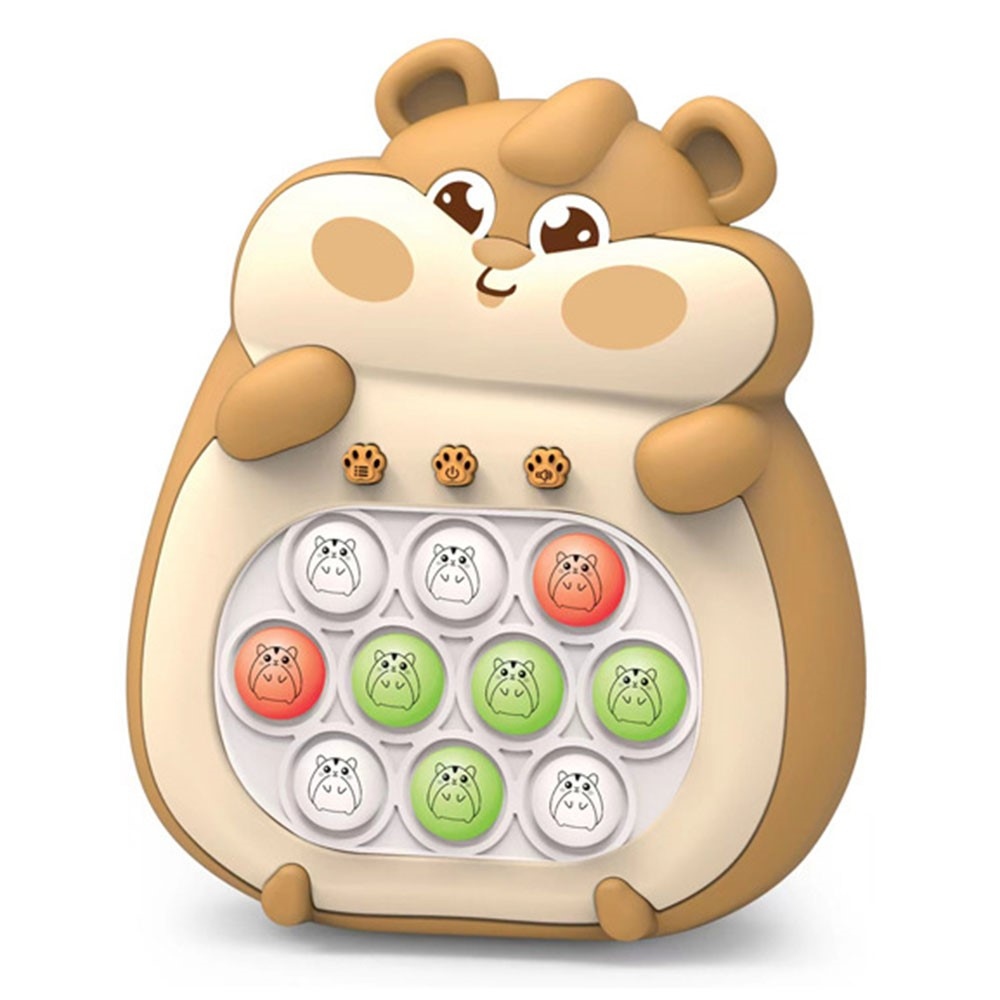 Elektronikus reakciójáték buborékpanellel gyerekeknek - barna