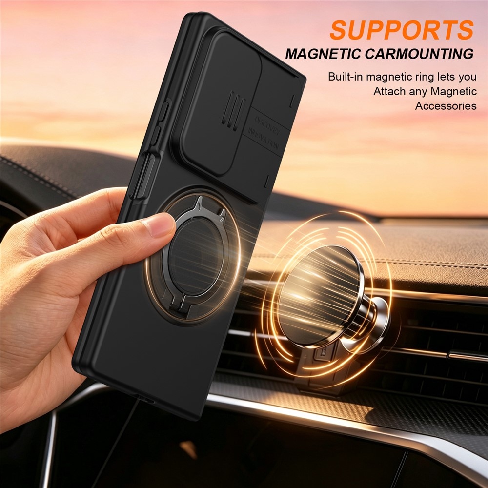Elevate strapabíró, MagSafe-kompatibilis tok a Samsung Galaxy Z Fold8 Ultra 5G/Z Fold7 5G okostelefonhoz – fekete