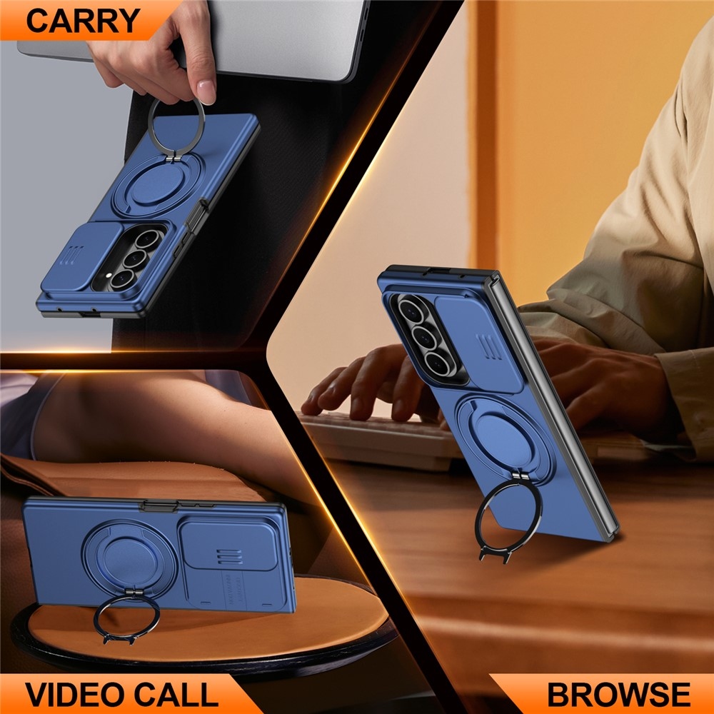 Elevate strapabíró, MagSafe-kompatibilis tok a Samsung Galaxy Z Fold8 Ultra 5G/Z Fold7 5G okostelefonhoz – kék