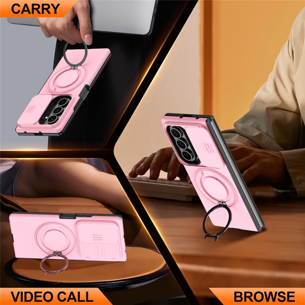 Elevate strapabíró, MagSafe-kompatibilis tok a Samsung Galaxy Z Fold8 Ultra 5G/Z Fold7 5G okostelefonhoz – rózsaszín