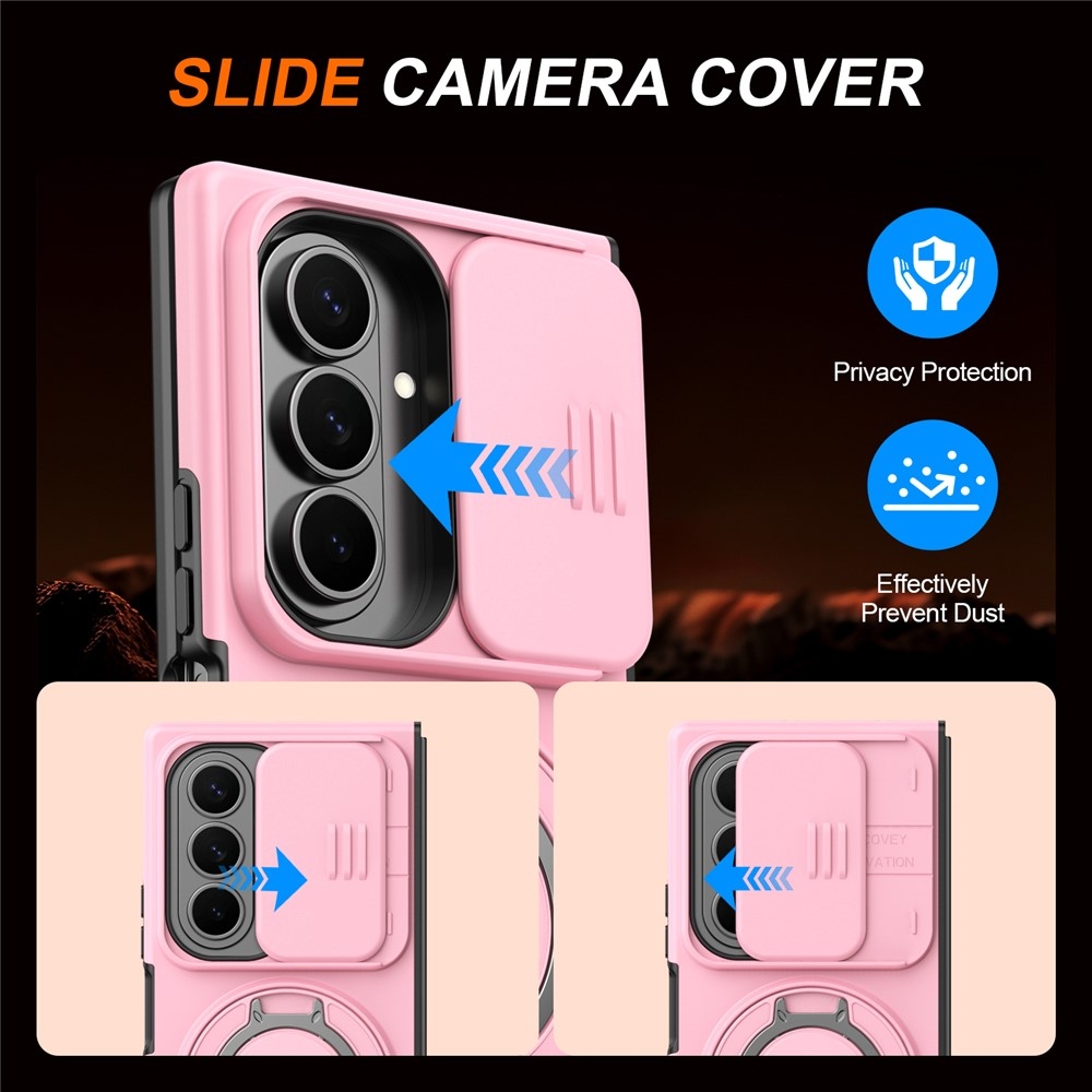Elevate strapabíró, MagSafe-kompatibilis tok a Samsung Galaxy Z Fold8 Ultra 5G/Z Fold7 5G okostelefonhoz – rózsaszín