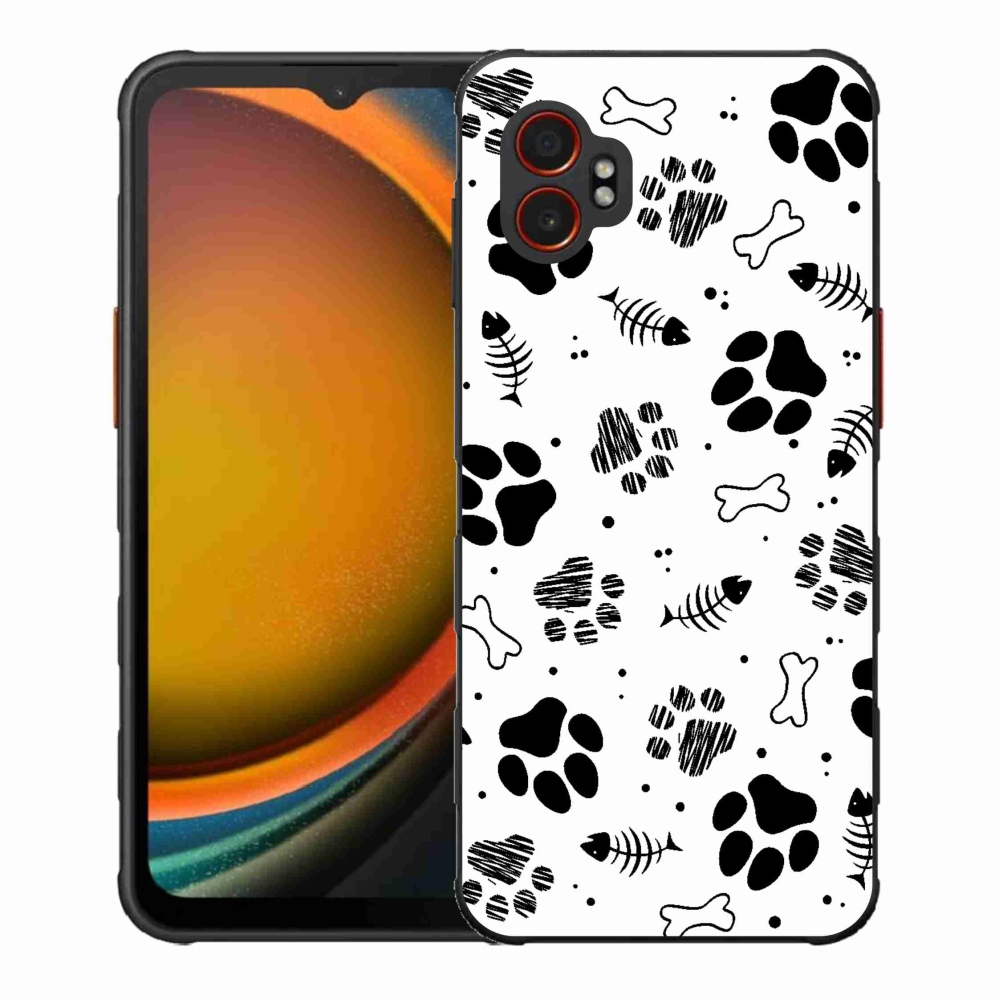 Zselés borítás mmCase Samsung Galaxy Xcover 7 Pro - kutyamancsok 1