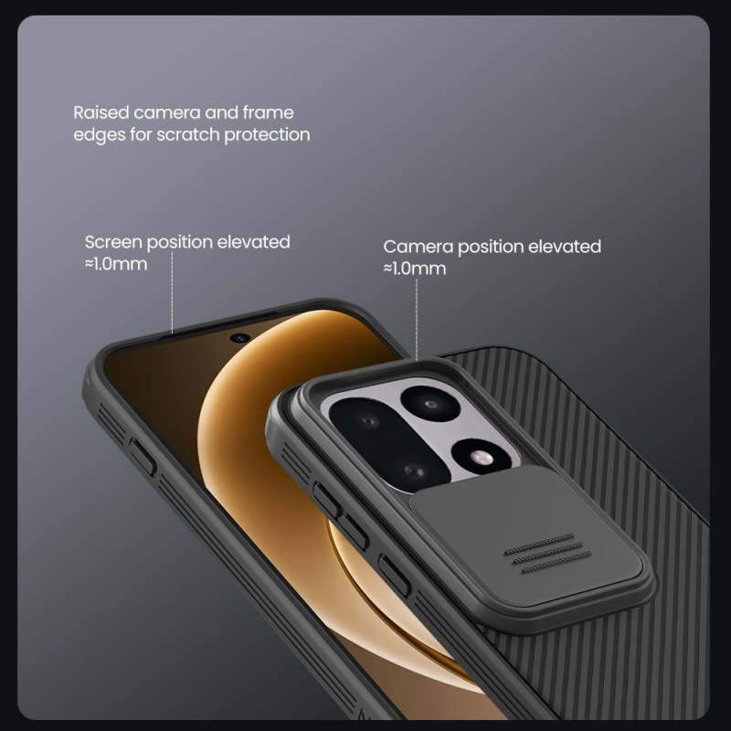 Nillkin CamShield PRO hátlap OnePlus 15-höz, fekete