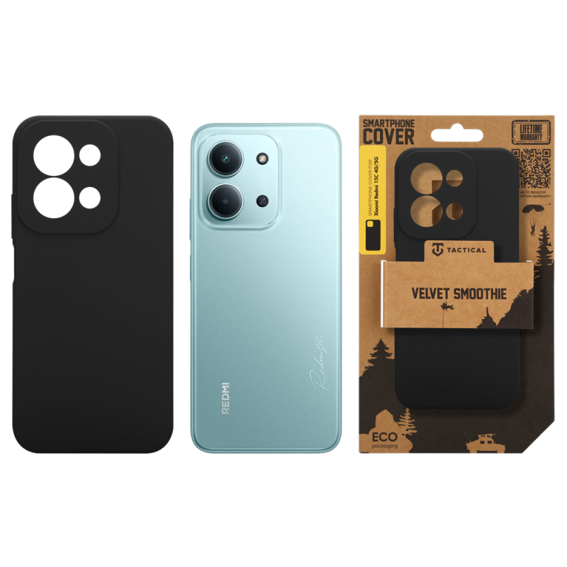Taktikai bársony Smoothie borító a Xiaomi Redmi 15C 4G/5G aszfalthoz