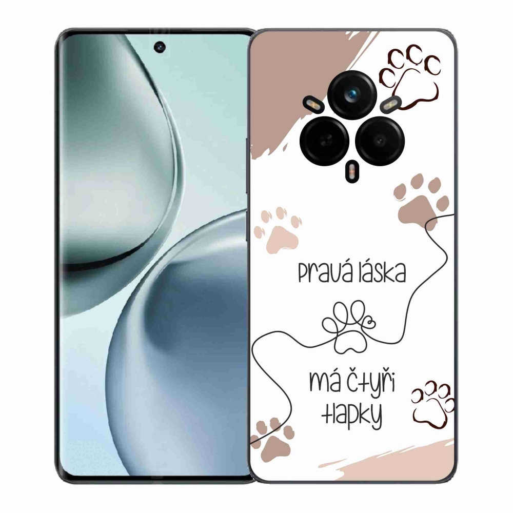 Gél borítás mmCase a Realme 14 Pro+ 5G készülékhez - kutyamotívum 1 fehér háttér