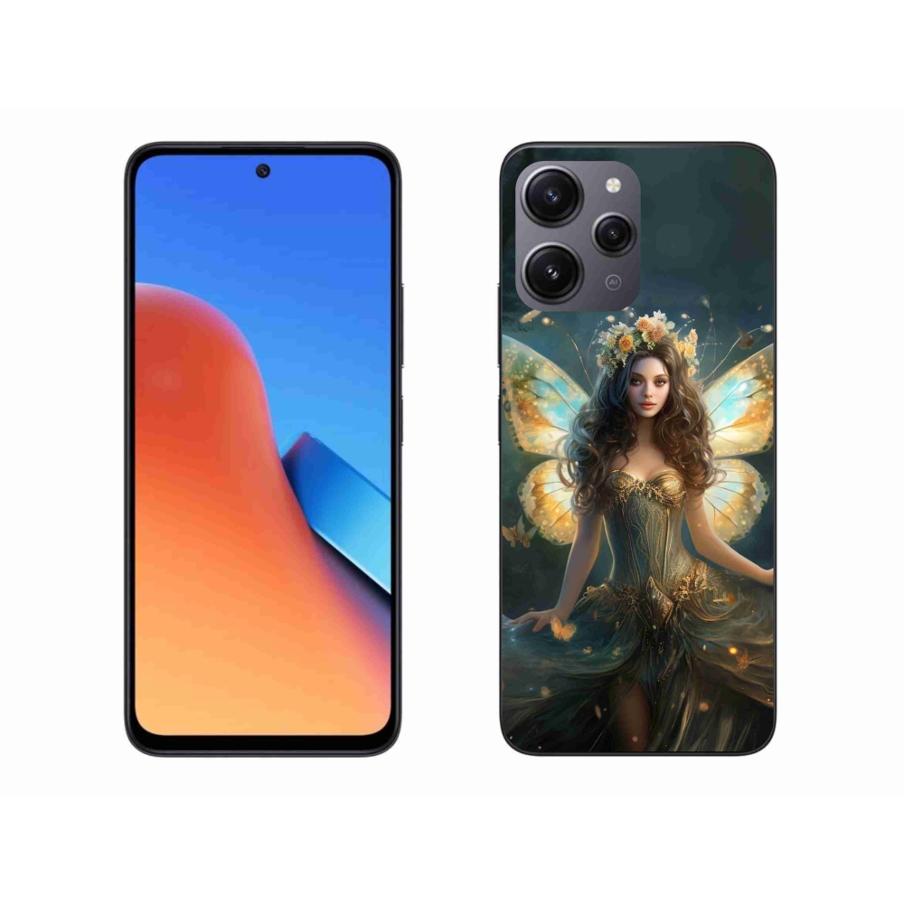 Gél borító mmCase a Xiaomi Redmi 12 - pillangó nőhöz