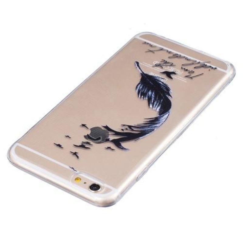 Embi zselés tok motívummal iPhone 6 Plus és 6s Plus készülékhez - toll