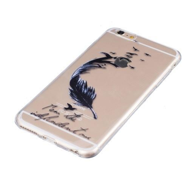 Embi zselés tok motívummal iPhone 6 Plus és 6s Plus készülékhez - toll