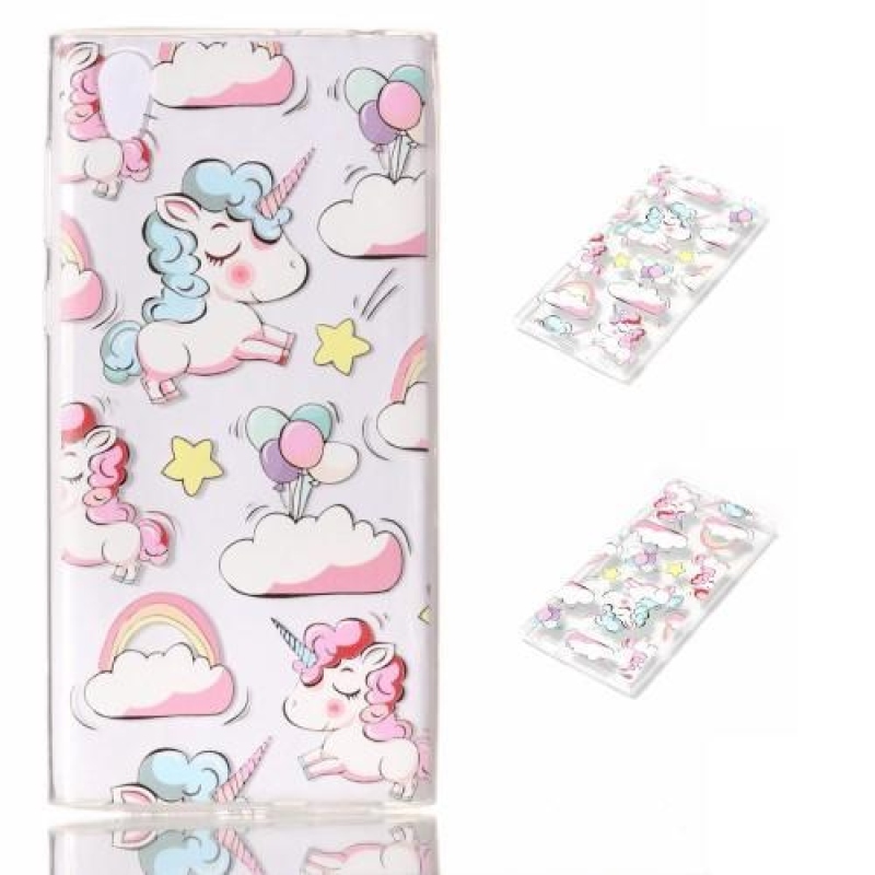 Embi zselés tok motívummal Sony Xperia L1 - egyszarvúakhoz