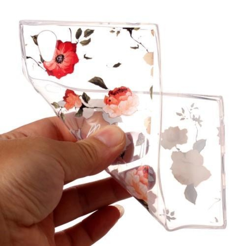 Embi zselés tok motívummal Sony Xperia L1 készülékhez - virágok