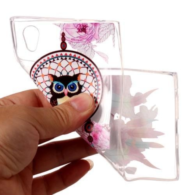 Embi zselés tok motívummal Sony Xperia L1 készülékhez - bagoly