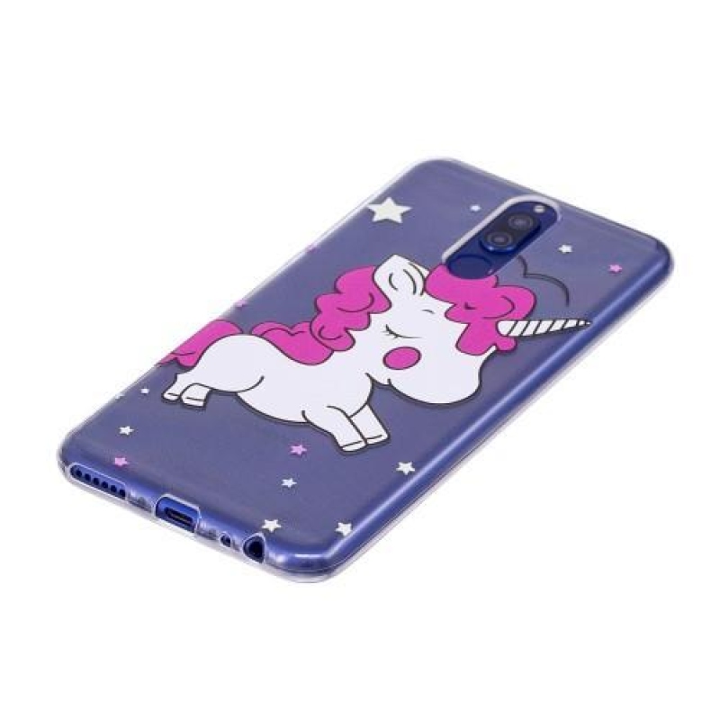 Embi átlátszó zselés tok motívummal a Huawei Mate 10 Lite készülékre - egyszarvú